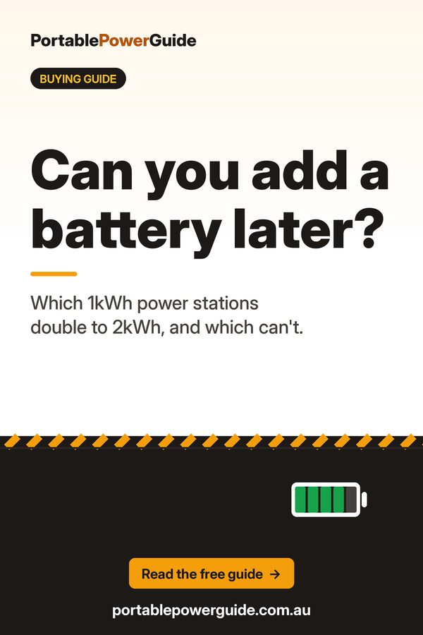 Adding an extra battery: Portable Power Guide summary graphic
