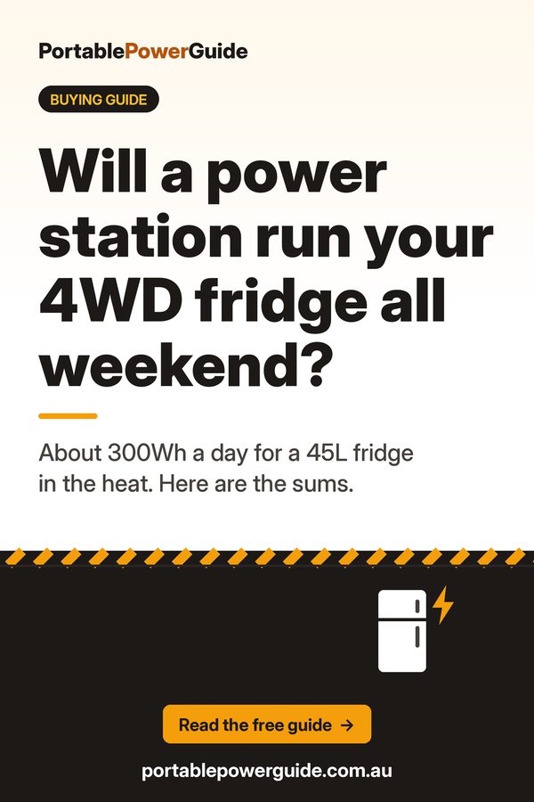4WD fridge weekend: Portable Power Guide summary graphic