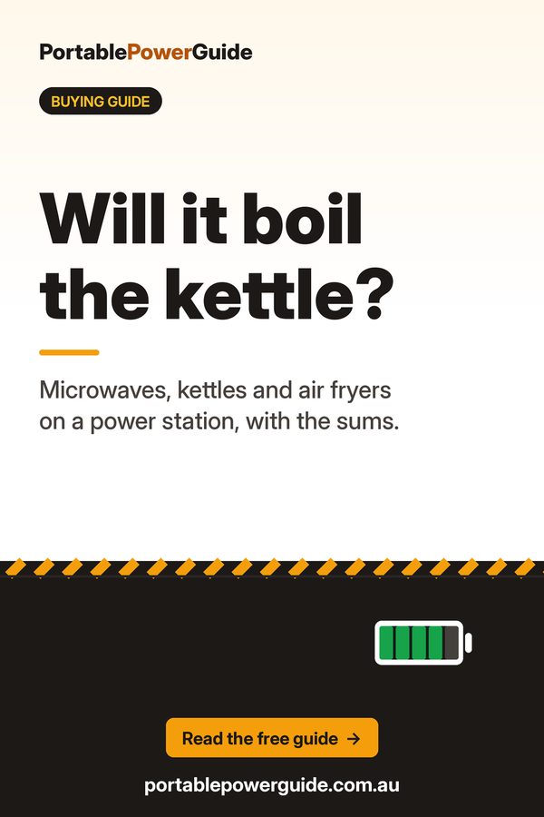 Microwave, kettle or air fryer?: Portable Power Guide summary graphic
