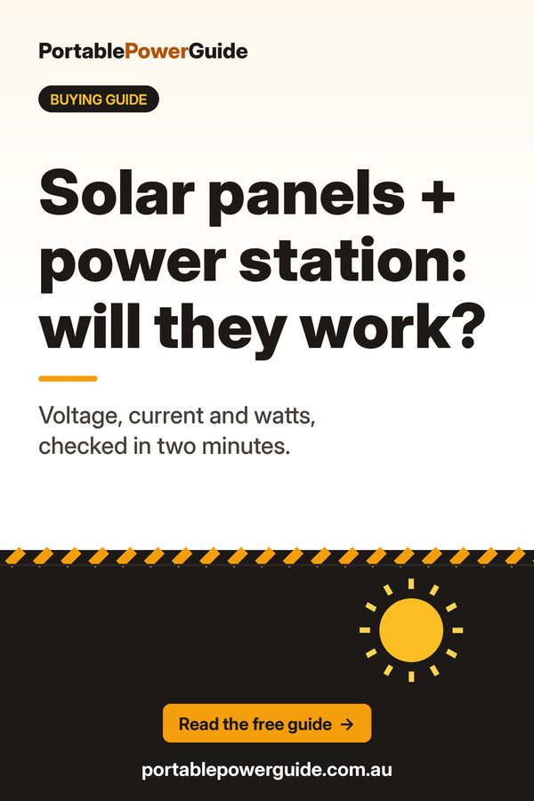 Solar panel pairing basics: Portable Power Guide summary graphic
